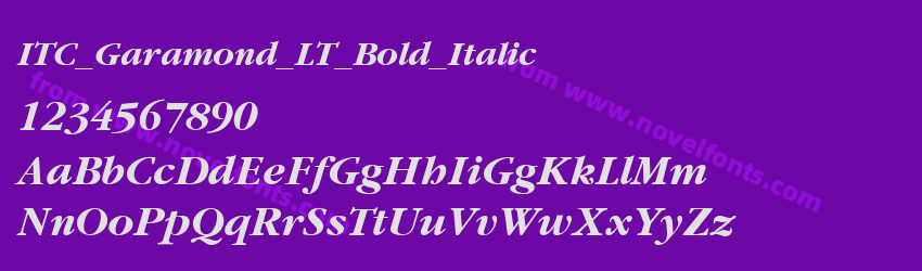 ITC_Garamond_LT_Bold_ItalicPreview