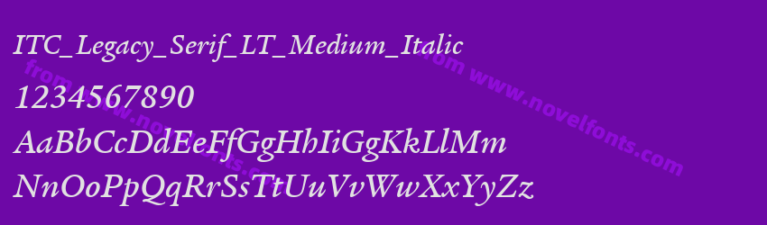 ITC_Legacy_Serif_LT_Medium_ItalicPreview