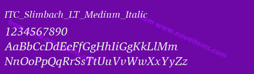 ITC_Slimbach_LT_Medium_ItalicPreview