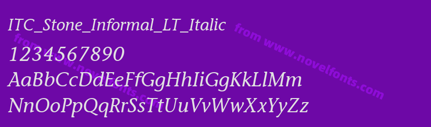 ITC_Stone_Informal_LT_ItalicPreview