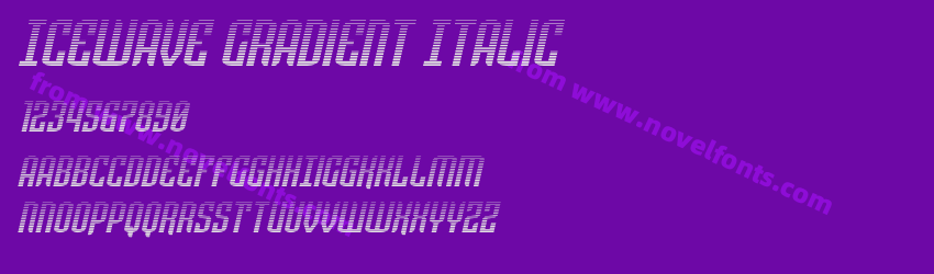 Icewave Gradient ItalicPreview