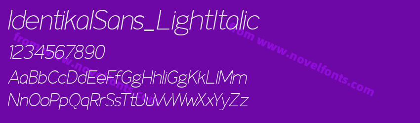 IdentikalSans_LightItalicPreview