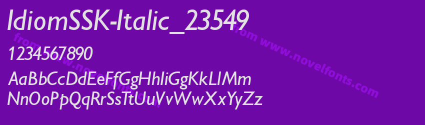 IdiomSSK-Italic_23549Preview