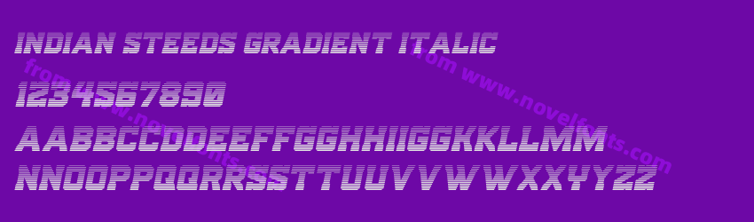 Indian Steeds Gradient ItalicPreview