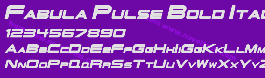 Fabula Pulse Bold ItalicPreview