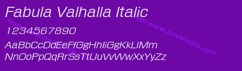 Fabula Valhalla ItalicPreview