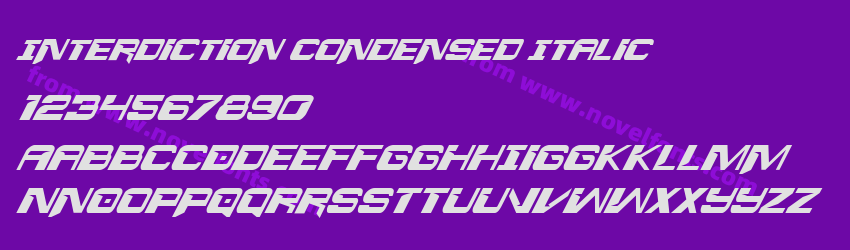 Interdiction Condensed ItalicPreview