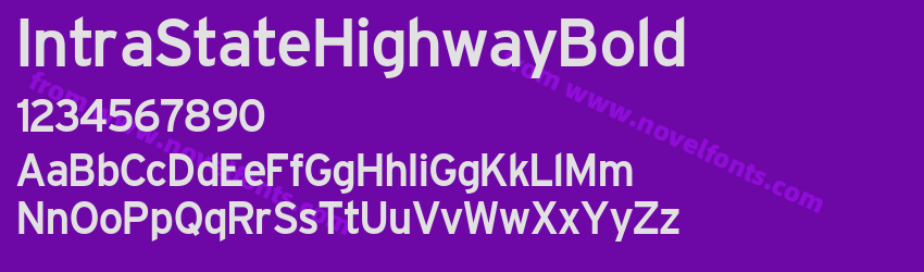 IntraStateHighwayBoldPreview