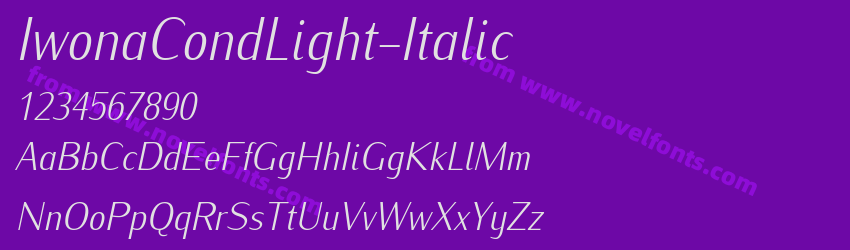 IwonaCondLight-ItalicPreview