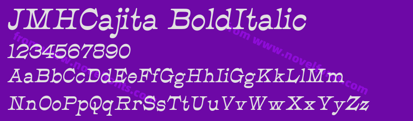 JMHCajita-BoldItalicPreview