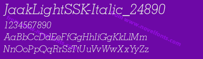 JaakLightSSK-Italic_24890Preview