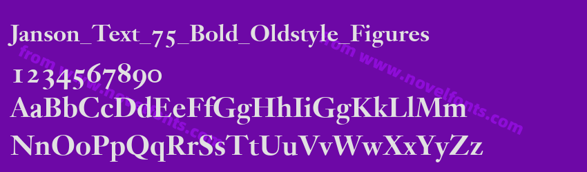 Janson_Text_75_Bold_Oldstyle_FiguresPreview