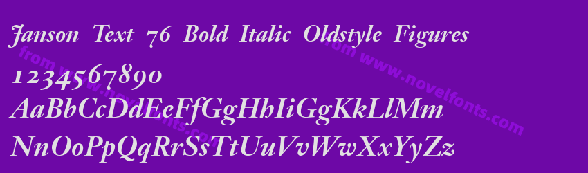 Janson_Text_76_Bold_Italic_Oldstyle_FiguresPreview