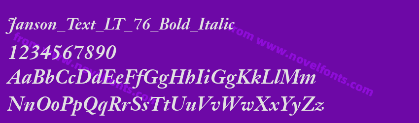 Janson_Text_LT_76_Bold_ItalicPreview