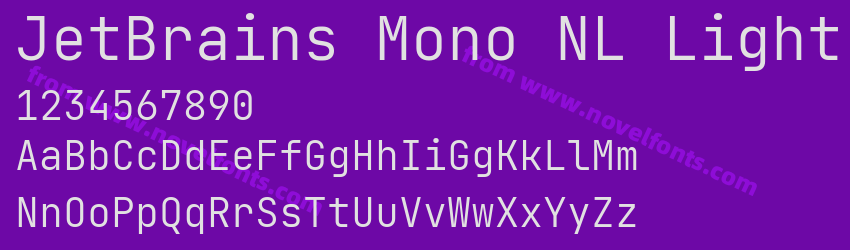 JetBrains Mono NL LightPreview