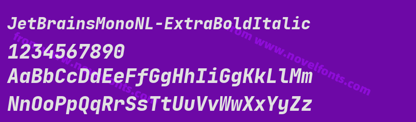 JetBrainsMonoNL-ExtraBoldItalicPreview JetBrainsMonoNL-ExtraBoldItalicPreview
