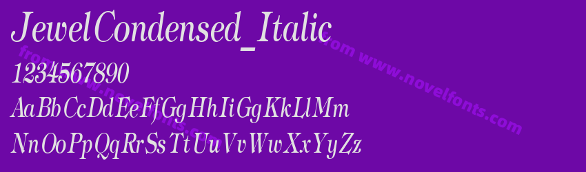 JewelCondensed_ItalicPreview