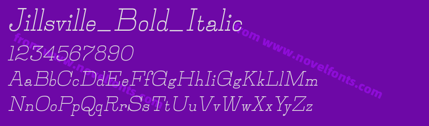 Jillsville_Bold_ItalicPreview