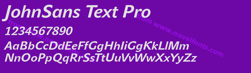 JohnSans Text ProPreview