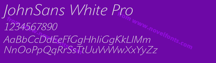 JohnSans White ProPreview