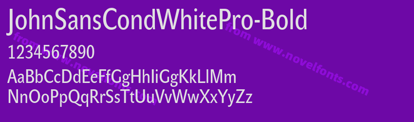 JohnSansCondWhitePro-BoldPreview