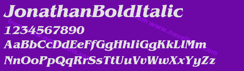 JonathanBoldItalicPreview