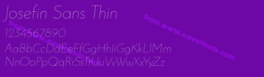 Josefin Sans ThinPreview