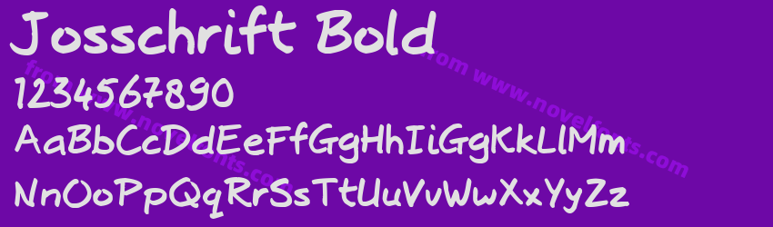 Josschrift BoldPreview Josschrift BoldPreview