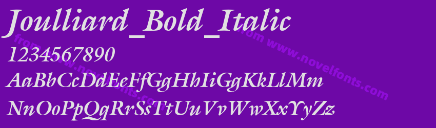 Joulliard_Bold_ItalicPreview