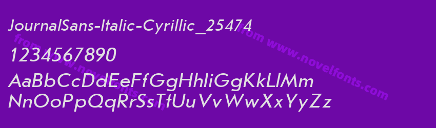 JournalSans-Italic-Cyrillic_25474Preview