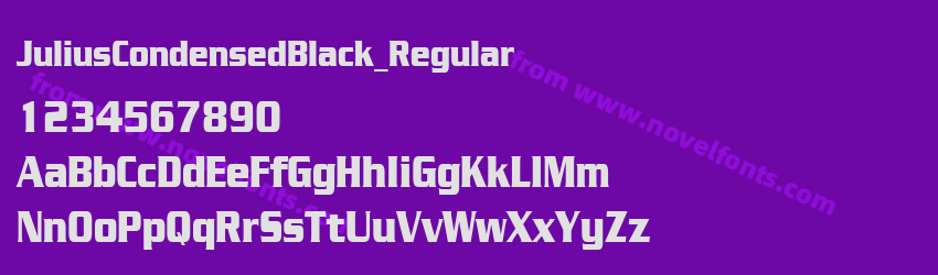 JuliusCondensedBlack_RegularPreview