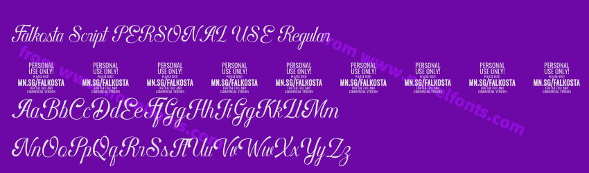 Falkosta Script PERSONAL USEPreview