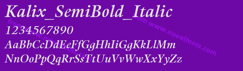 Kalix_SemiBold_ItalicPreview