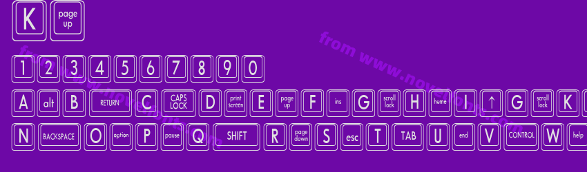 Keyboard KeysCn CondensedPreview