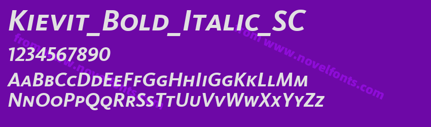 Kievit_Bold_Italic_SCPreview