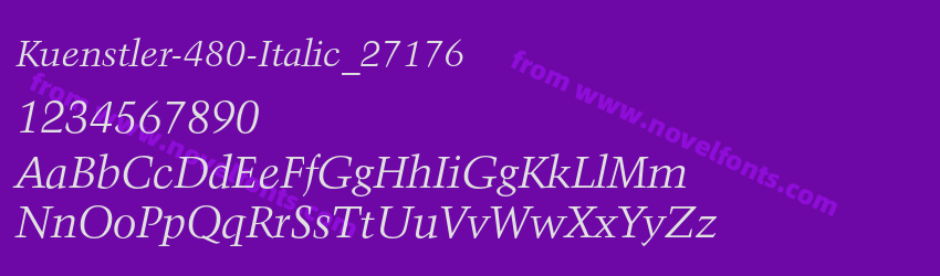 Kuenstler-480-Italic_27176Preview