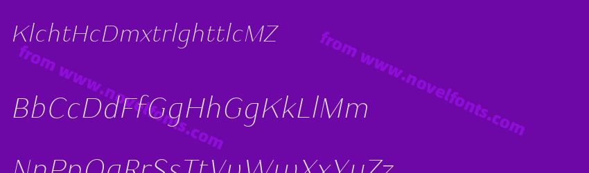 KulachatHcDemoExtralightItalic-8M11ZPreview