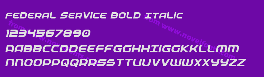 Federal Service Bold ItalicPreview