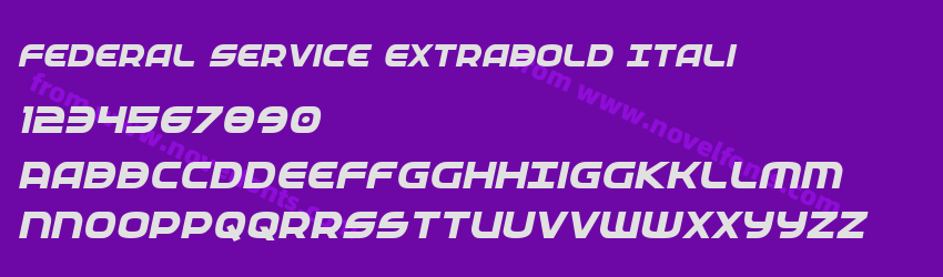 Federal Service ExtraBold ItaliPreview