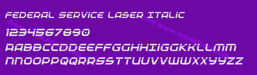 Federal Service Laser ItalicPreview