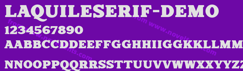 Laquile Serif DemoPreview Laquile Serif DemoPreview