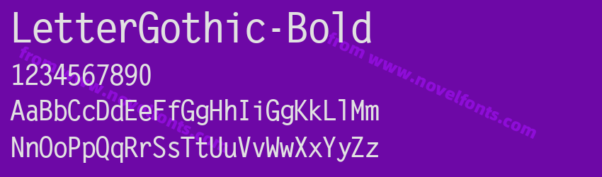 LetterGothic-BoldPreview