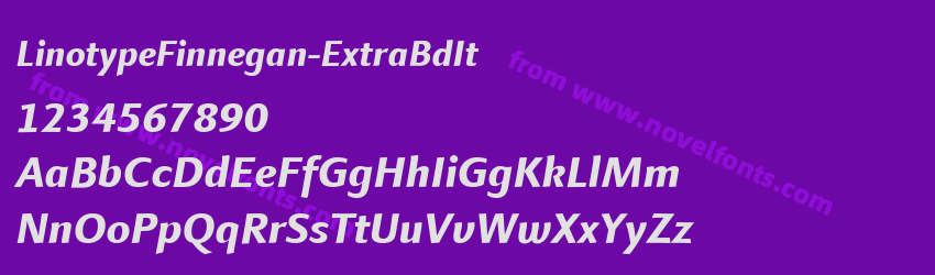 LinotypeFinnegan-ExtraBdItPreview LinotypeFinnegan-ExtraBdItPreview