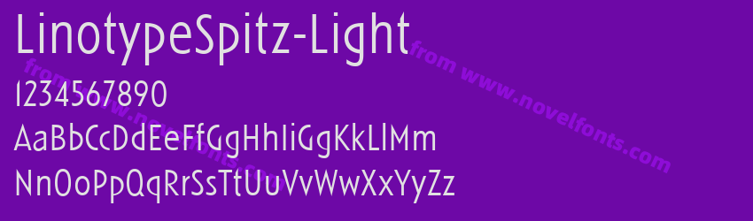 LinotypeSpitz-LightPreview