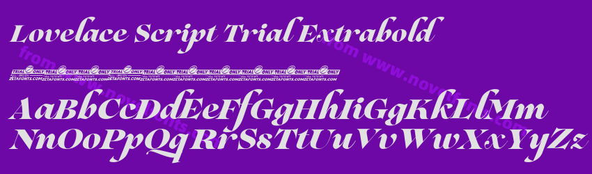Lovelace Script Trial ExtraboldPreview
