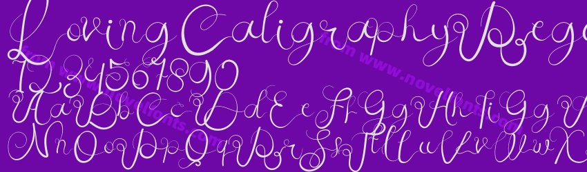 LovingCaligraphyRegularPreview