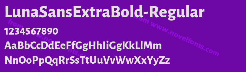 LunaSansExtraBold-RegularPreview LunaSansExtraBold-RegularPreview