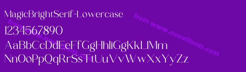 MagicBrightSerif-LowercasePreview