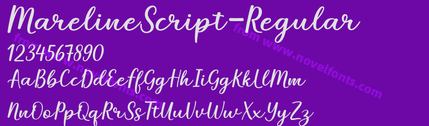 MarelineScript-RegularPreview