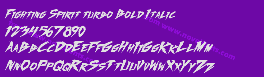 Fighting Spirit turbo Bold ItalicPreview